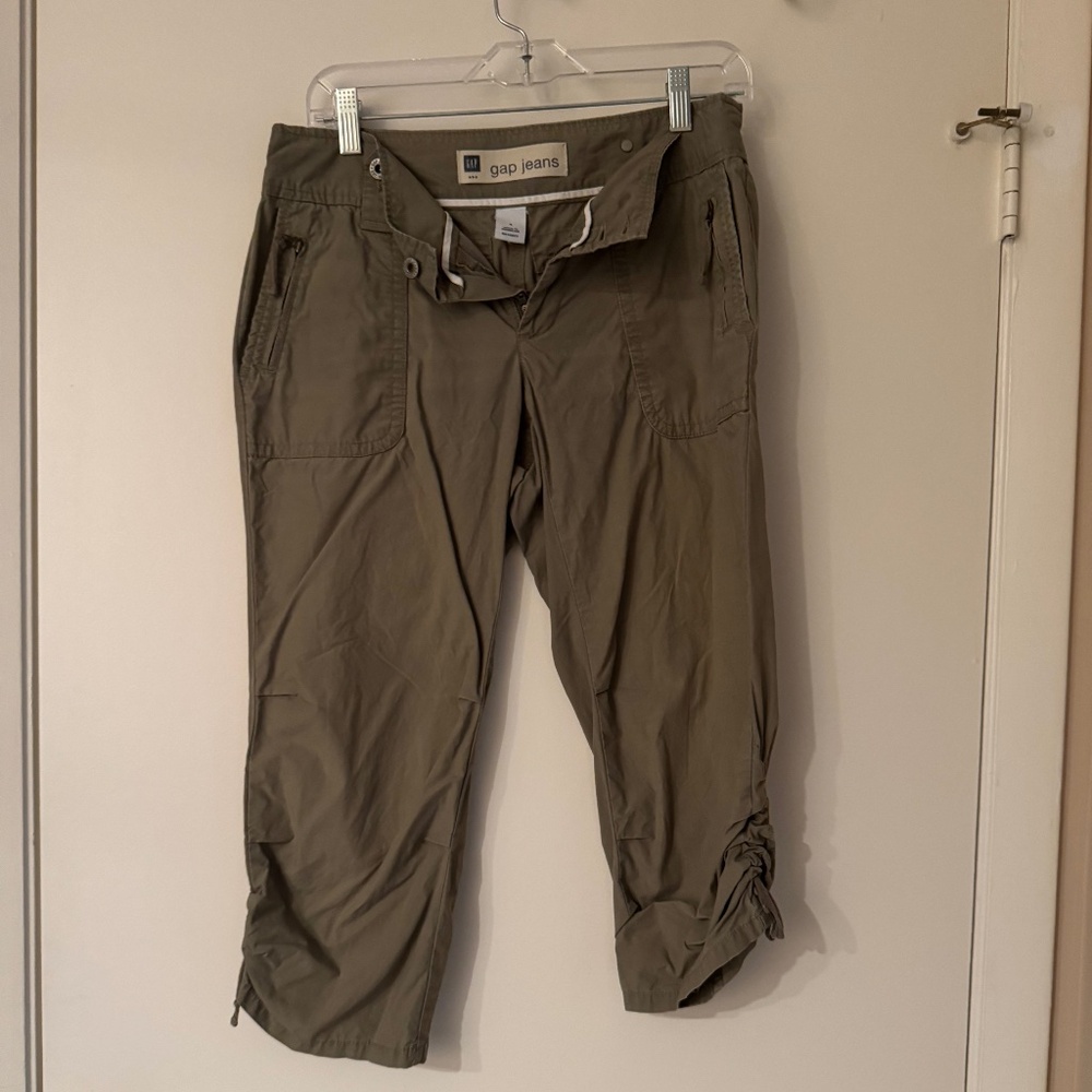 Pants Capris Gap Khaki Green Size 4 FL